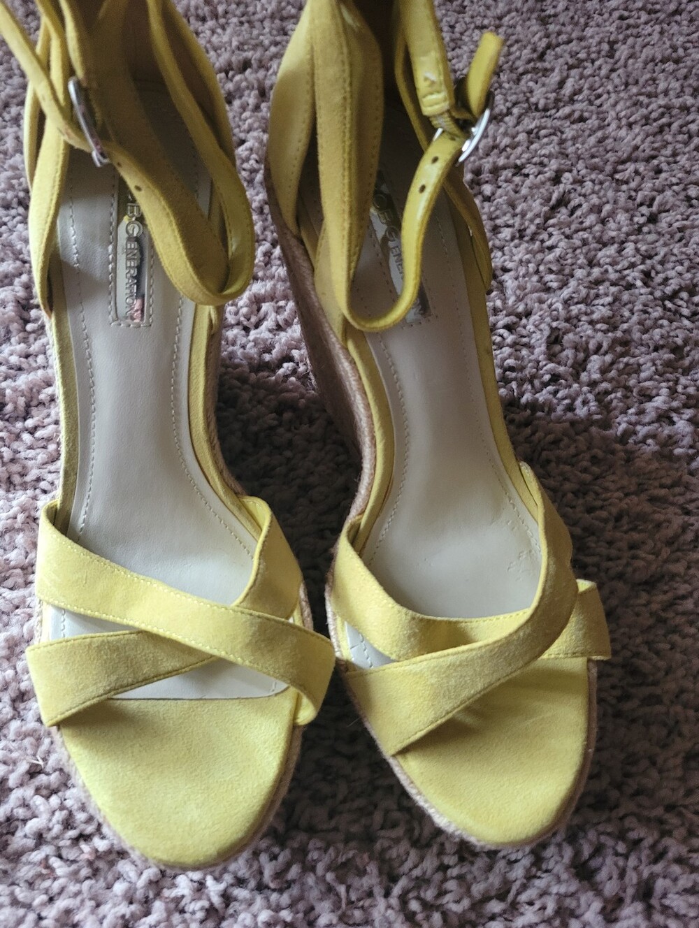Ankle strap wedge shoes